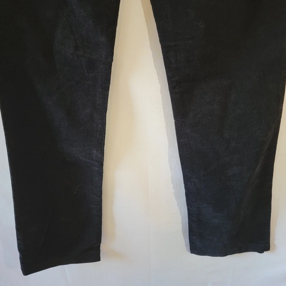J.CREW Bootcut Women's Dark Wash Corduroy Pants Sz 27R Mid-Rise Straight Leg